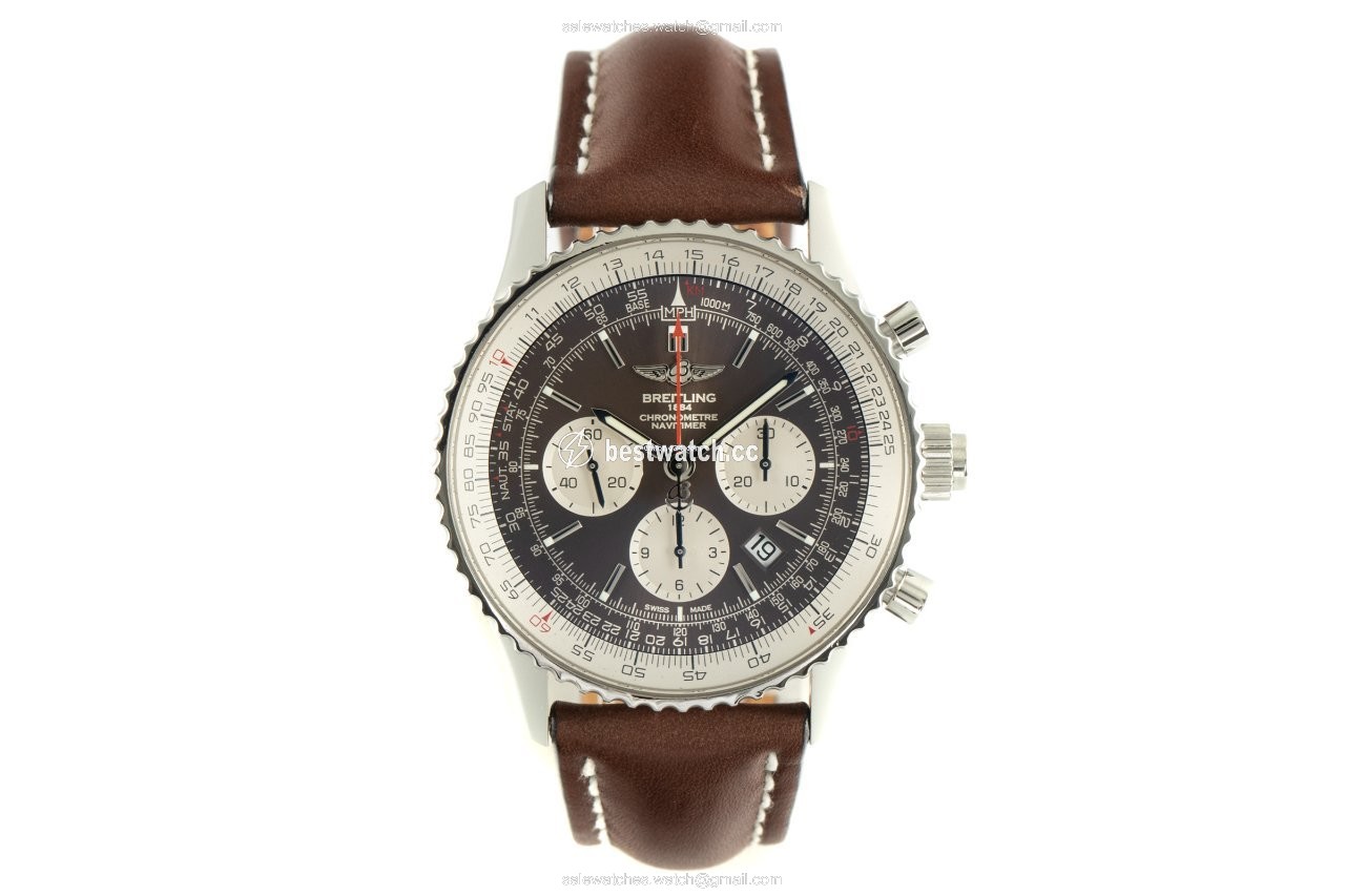 IMG_9085 Breitling Navitimer Rattrapante Mens watch Unisex Automatic Steel AB0310 Replica 2
