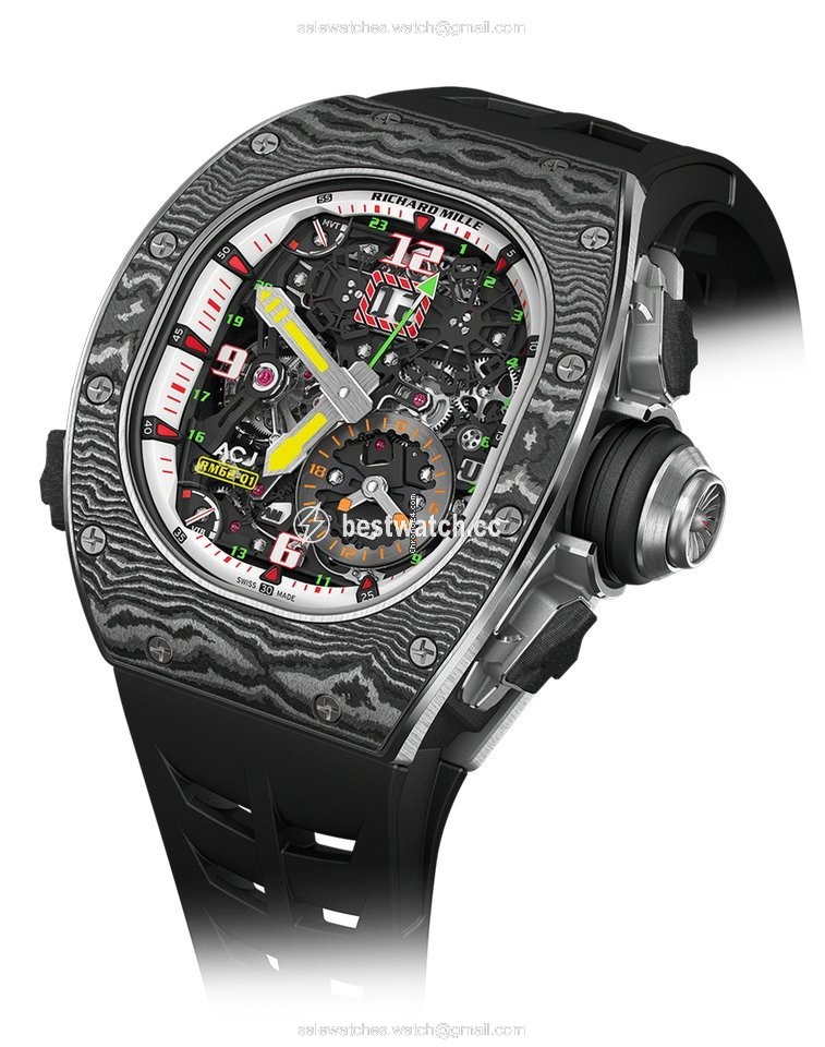 IMG_9085 Richard Mille Mens watch Unisex Manual winding Carbon RM 62-01 Replica 2