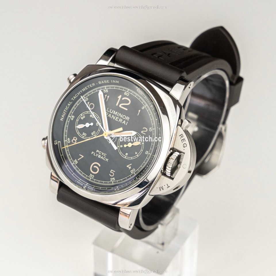 IMG_9085 Panerai Luminor 1950 3 Days Chrono Flyback Mens watch Unisex Automatic Steel PAM 00653 Replica 2