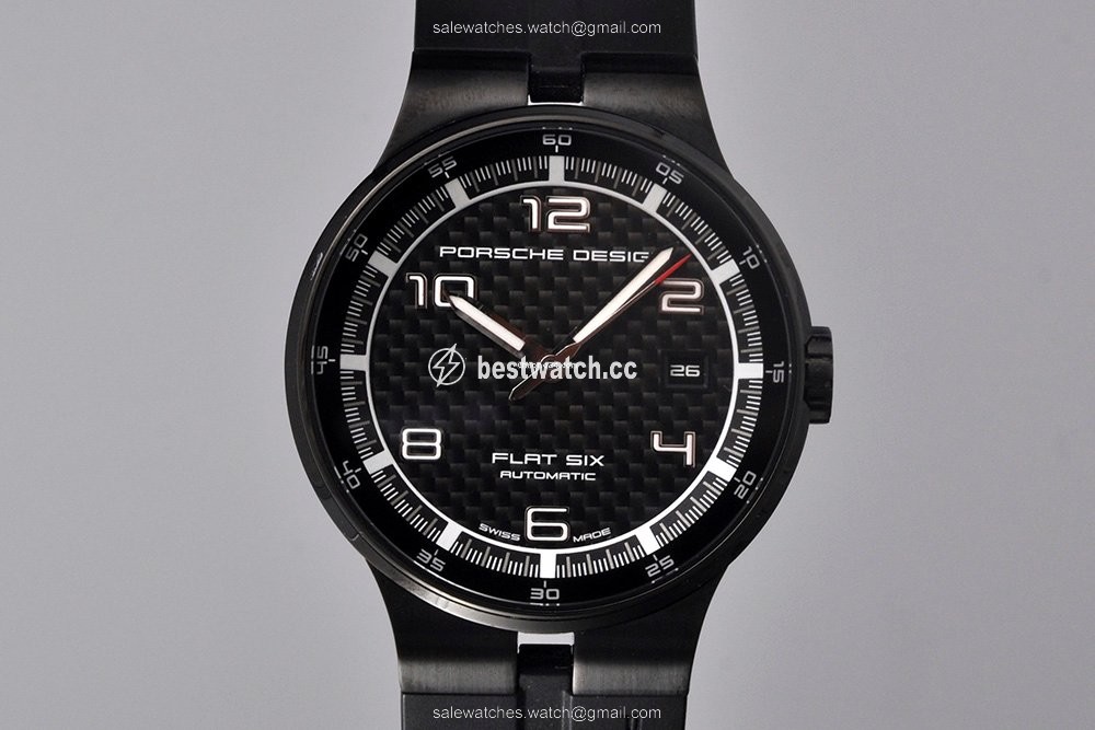 Porsche Design Flat Six Automatic Steel P6351 Replica 2