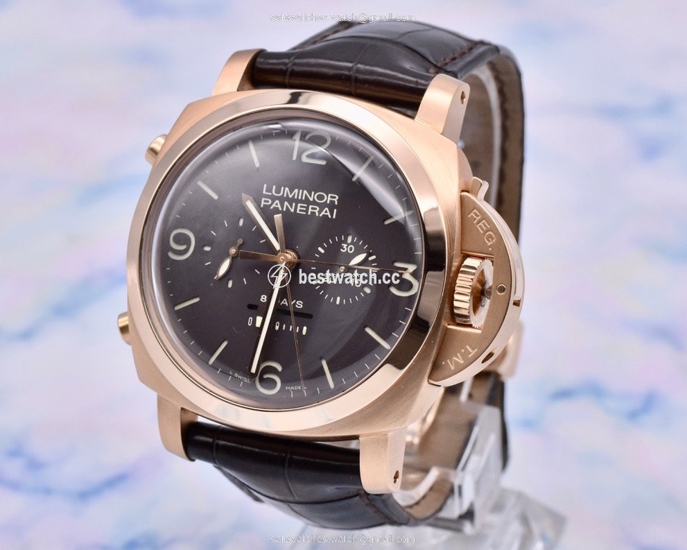 Panerai Special Editions Mens watch Unisex Manual winding Rose gold PAM 00319 Replica 2