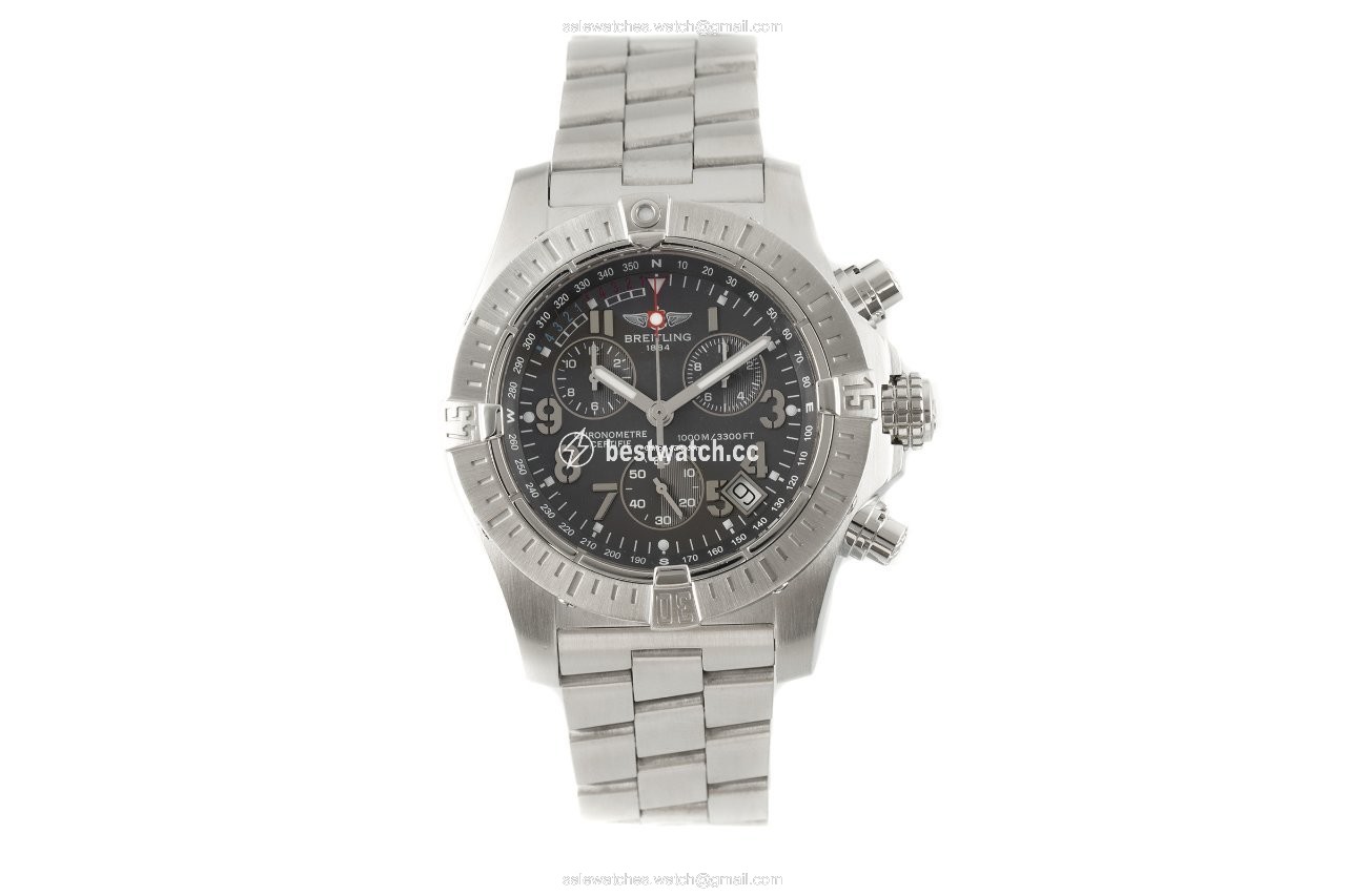 IMG_9085 Breitling Avenger Seawolf Mens watch Unisex Quartz Steel A73390 Replica 2