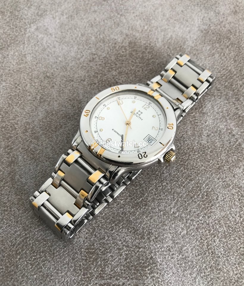IMG_9085 Zenith El Primero Espada Mens watch Unisex Quartz Gold Steel 59.0140.337 Replica 2
