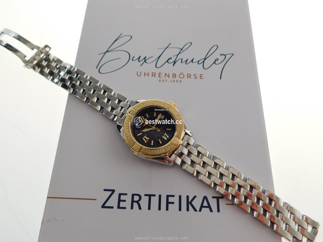 IMG_9085 Breitling Cockpit Lady Womens watch Quartz Gold Steel D 67365 Replica 2