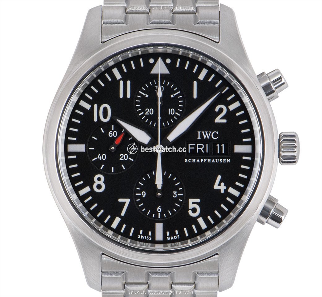 IMG_9085 IWC Pilot Chronograph Mens watch Unisex Automatic Steel IW371704 Replica 2