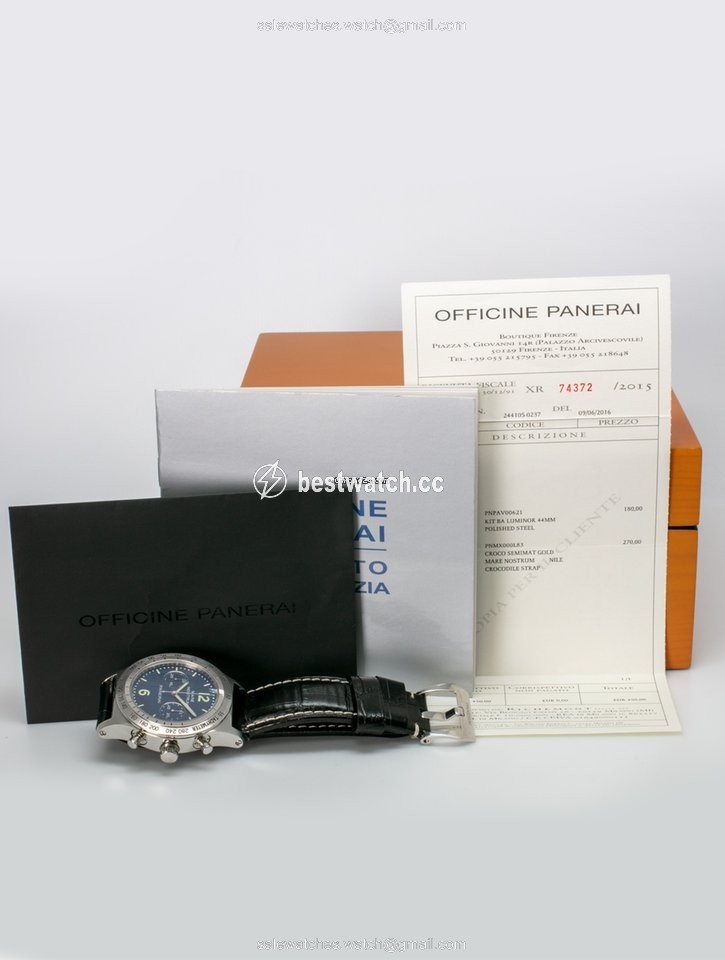 IMG_9085 Panerai Mare Nostrum Mens watch Unisex Manual winding Steel PAM00006 Replica 2