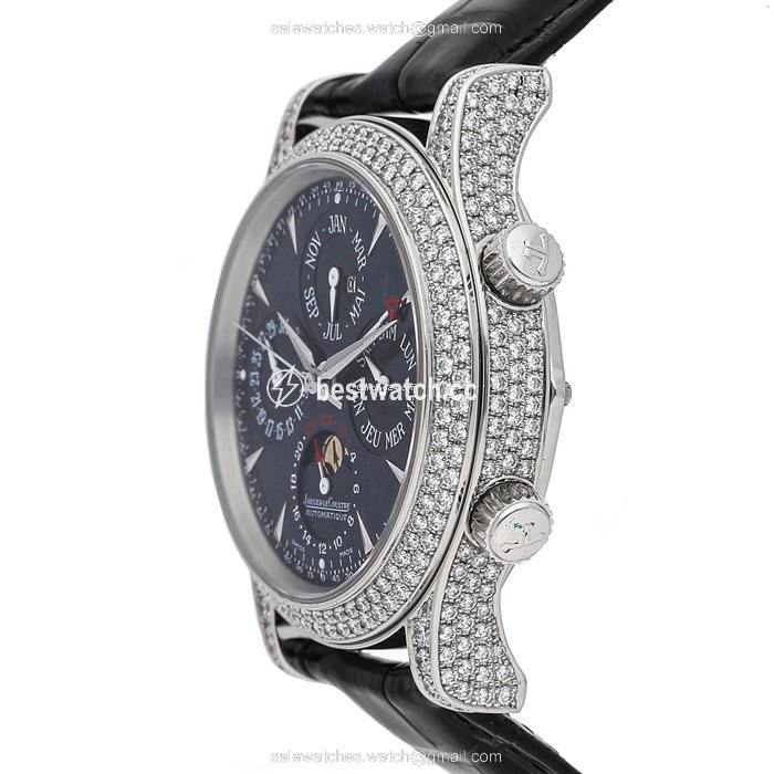 IMG_9085 Jaeger-LeCoultre Master Memovox Mens watch Unisex Automatic Platinum 1466401 Replica 2