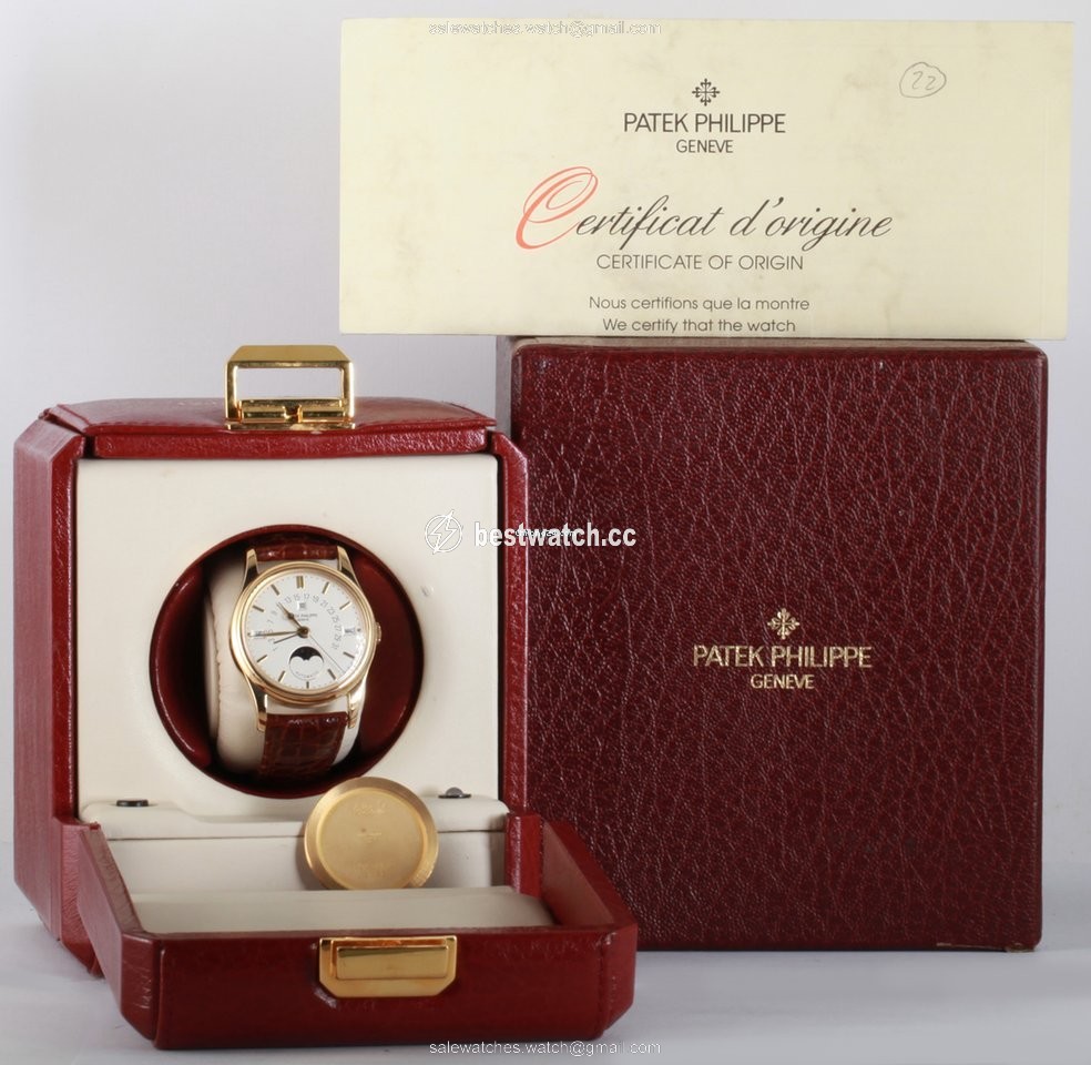 IMG_9085 Patek Philippe Perpetual Calendar Mens watch Unisex Automatic Yellow gold 5050 Replica 2