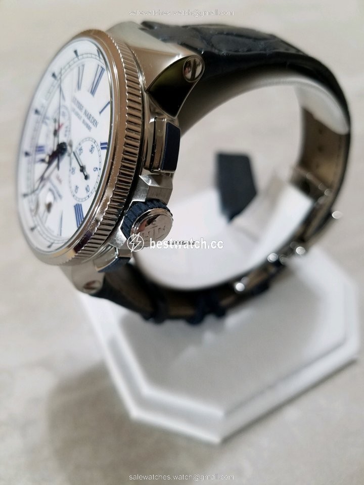 IMG_9085 Ulysse Nardin Marine Chronograph Mens watch Unisex Automatic Steel 1533-150 e0 Replica 2