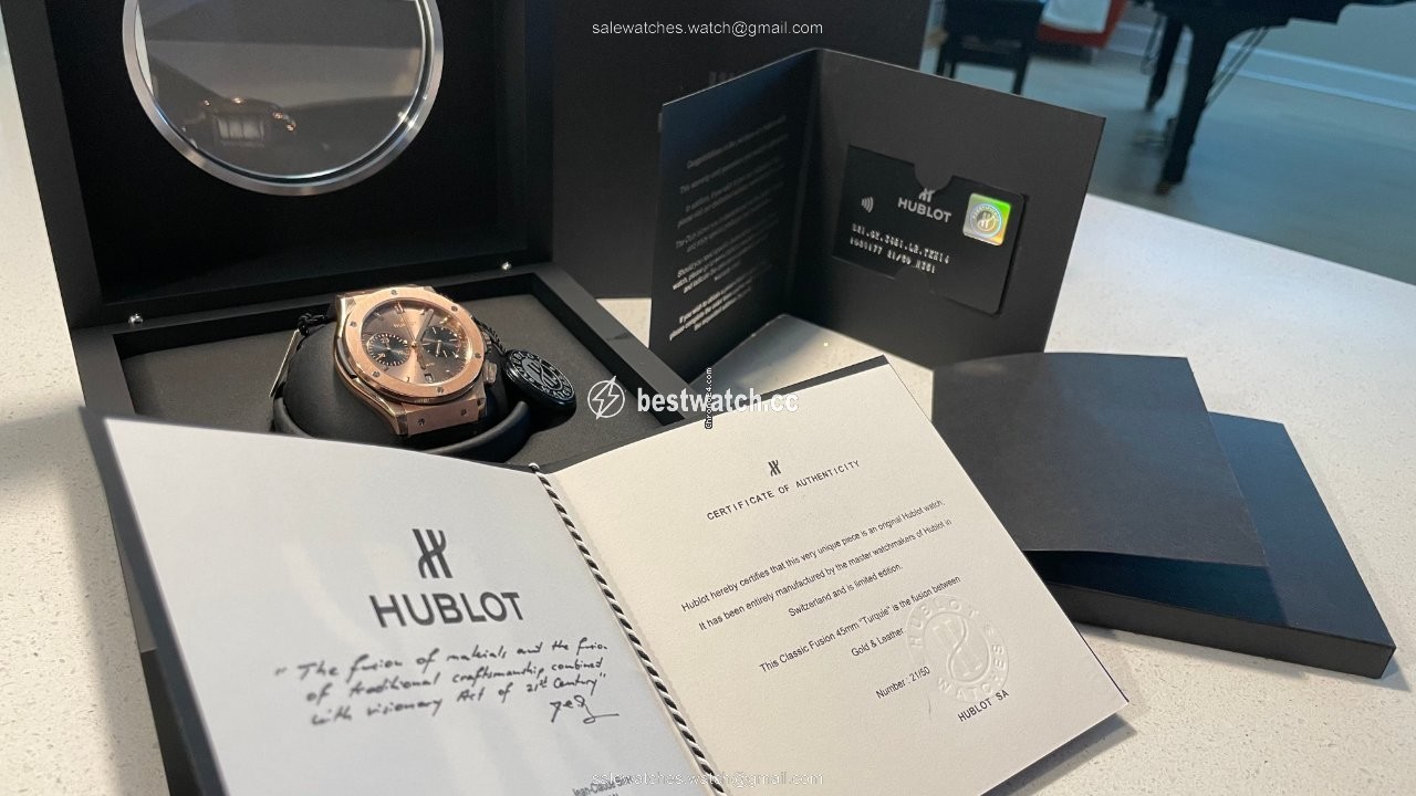 Hublot Classic Fusion Mens watch Unisex Automatic Rose gold 521.OK.3481.LR.TKH14 Replica 2