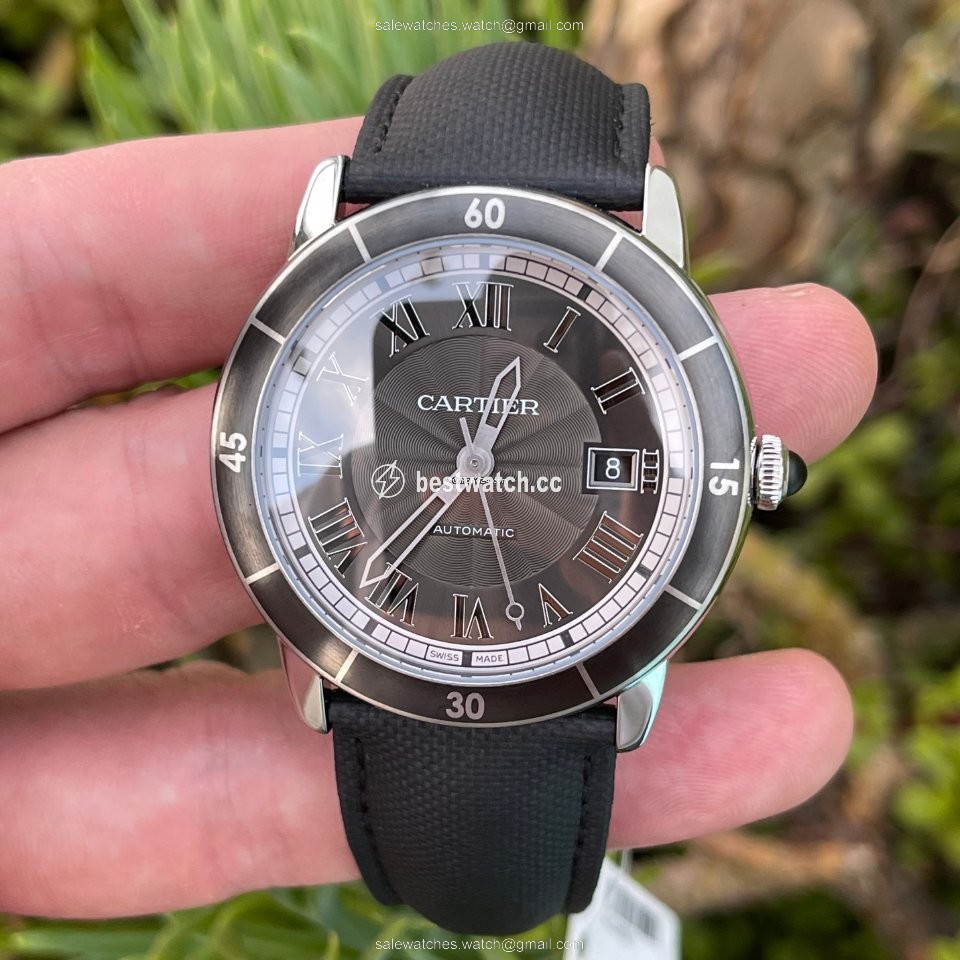IMG_9085 Cartier Ronde Croisiere de Cartier Mens watch Unisex Automatic Steel WSRN0003 Replica 2