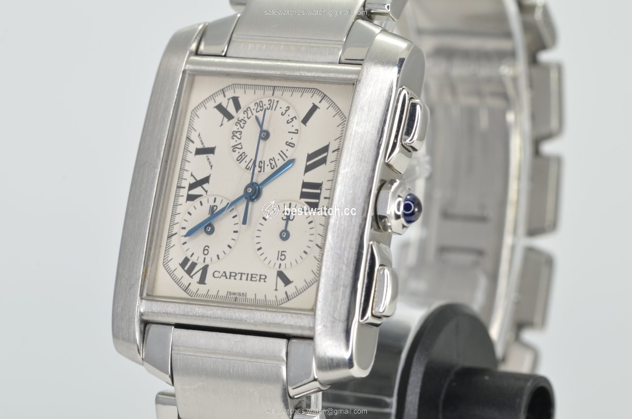 Cartier Tank Francaise Mens watch Unisex Quartz Steel 2303 Replica 2