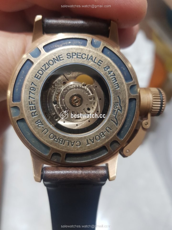 IMG_9085 U-Boat Classico Mens watch Unisex Automatic Bronze 7797 bronze Replica 2
