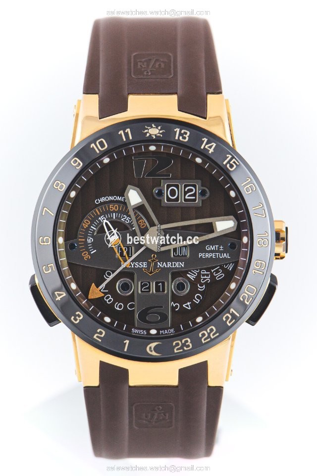 IMG_9085 Ulysse Nardin El Toro Black Toro Mens watch Unisex Automatic Rose gold 322-00 Replica 2