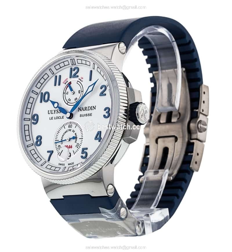 IMG_9085 Ulysse Nardin Marine Chronometer Manufacture Mens watch Unisex Automatic Steel 1183-126-3 60 Replica 2