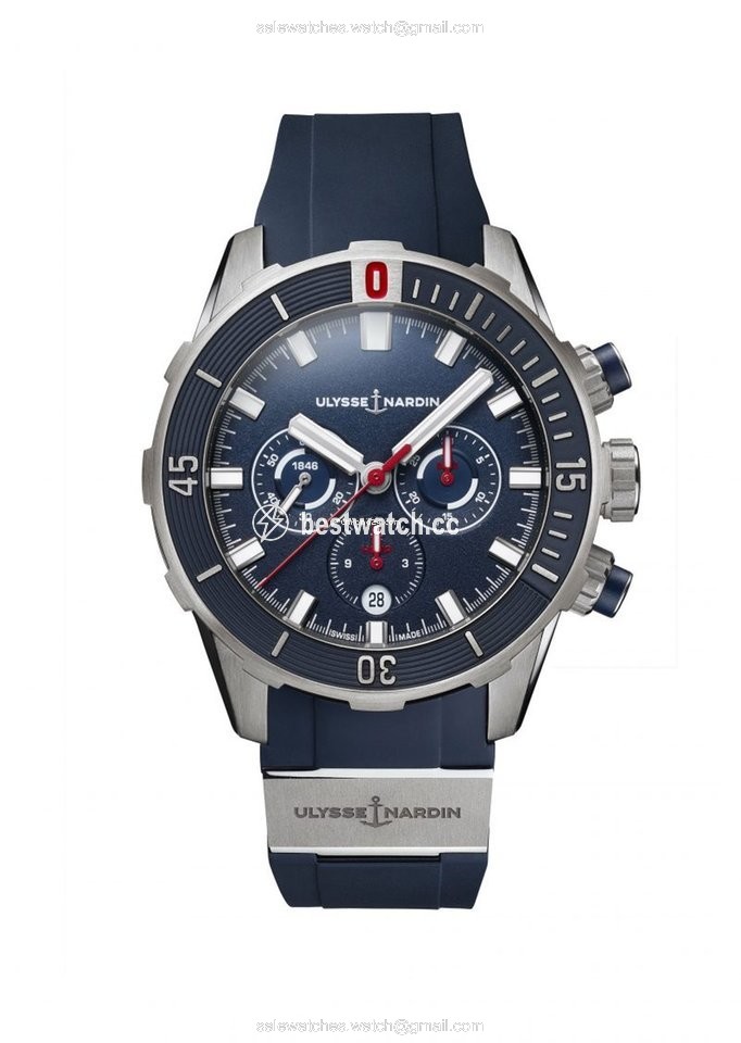 IMG_9085 Ulysse Nardin Diver Chronograph Mens watch Unisex Automatic Titanium 1503-170-3 93 Replica 2