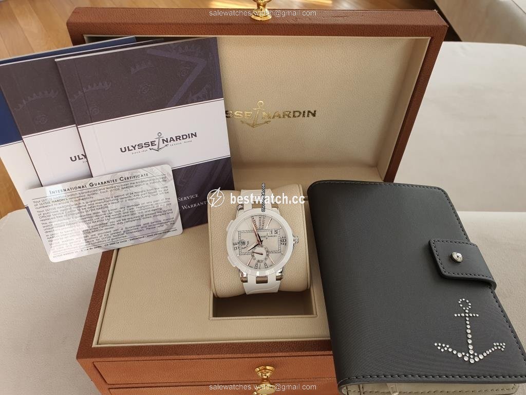 Ulysse Nardin Executive Dual Time Lady Womens watch Automatic Steel 243-10-3 391 Replica 2