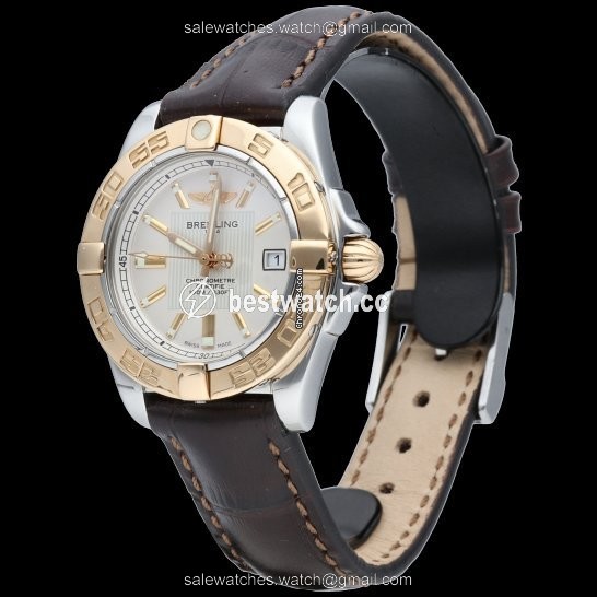 IMG_9085 Breitling Galactic 32 Womens watch Quartz Gold Steel C71356 Replica 2