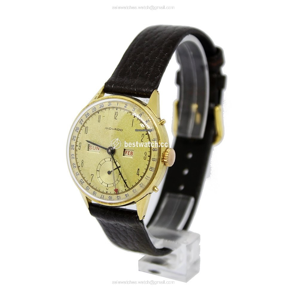 IMG_9085 Movado Mens watch Unisex Manual winding Yellow gold 4776 Replica 2