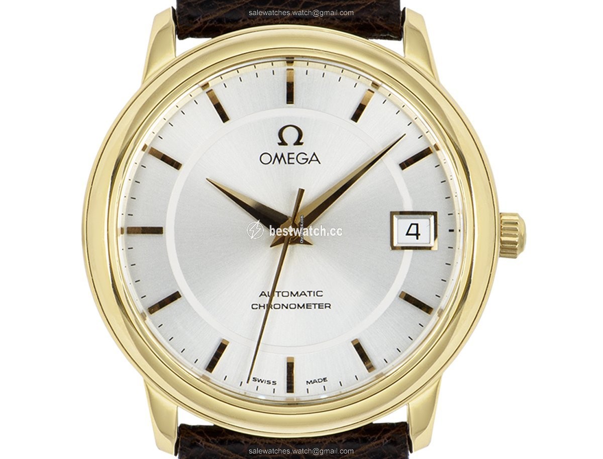 IMG_9085 Omega De Ville Prestige Mens watch Unisex Automatic Yellow gold 168.1050 Replica 2