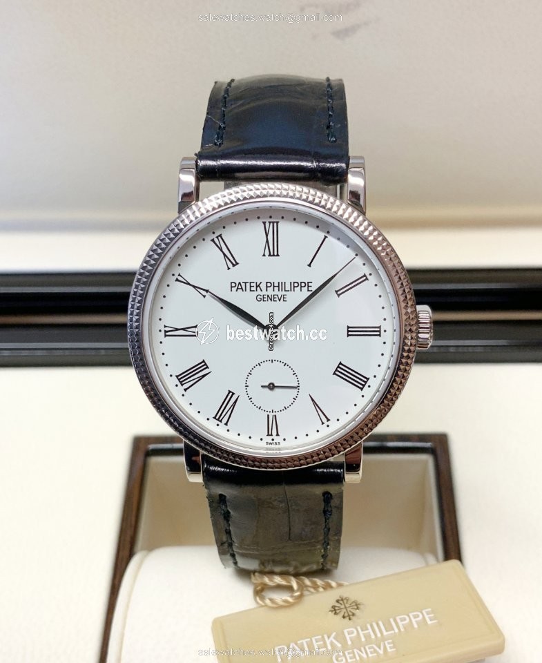 IMG_9085 Patek Philippe Calatrava Womens watch Manual winding White gold 7120G-001 Replica 2
