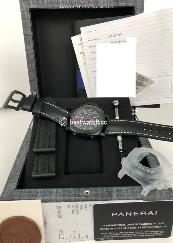 IMG_9085 Panerai Mens watch Unisex Automatic Carbon PAM 01038 Replica 2