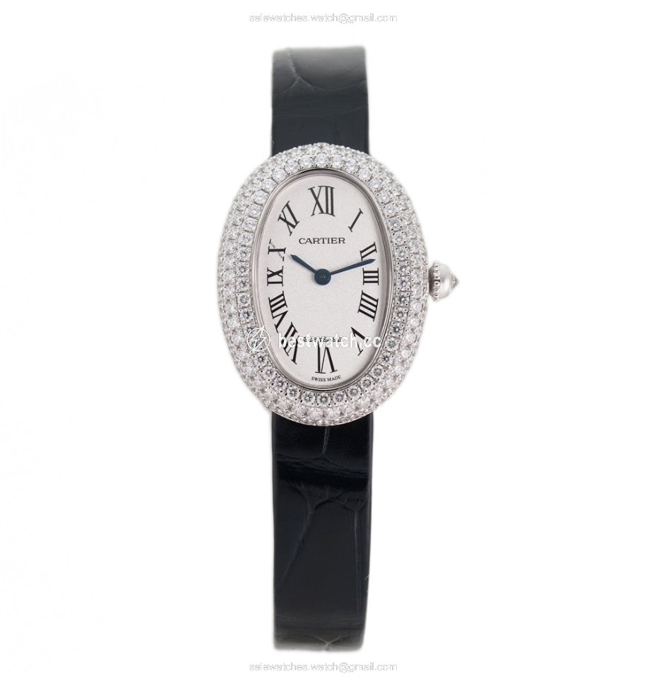 IMG_9085 Cartier Baignoire Quartz White gold WJBA0015 Replica 2