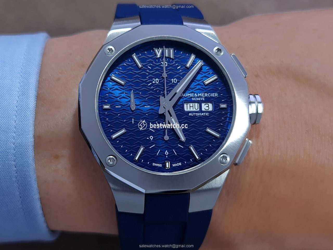 IMG_9085 Baume & Mercier Riviera Mens watch Unisex Automatic Steel M0A10623 Replica 2
