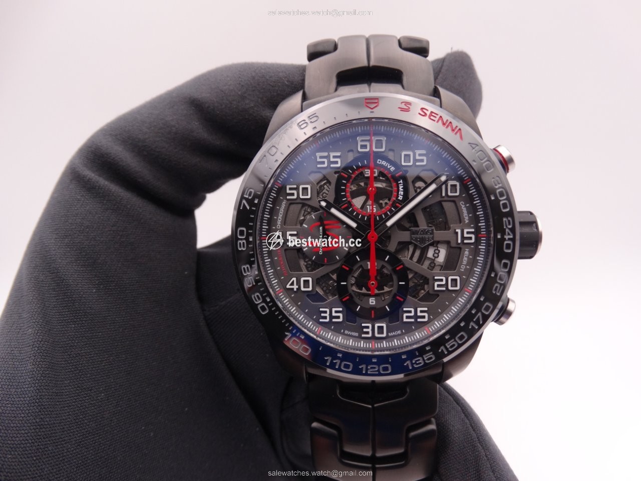 TAG Heuer Carrera Calibre HEUER 01 Mens watch Unisex Automatic Steel CAR2A1L.BA0688 Replica 2