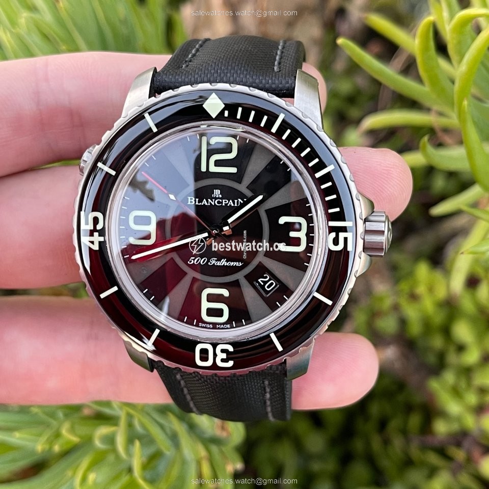 Blancpain 500 Fathoms Mens watch Unisex Automatic Titanium 50015-12B30-52B Replica 2
