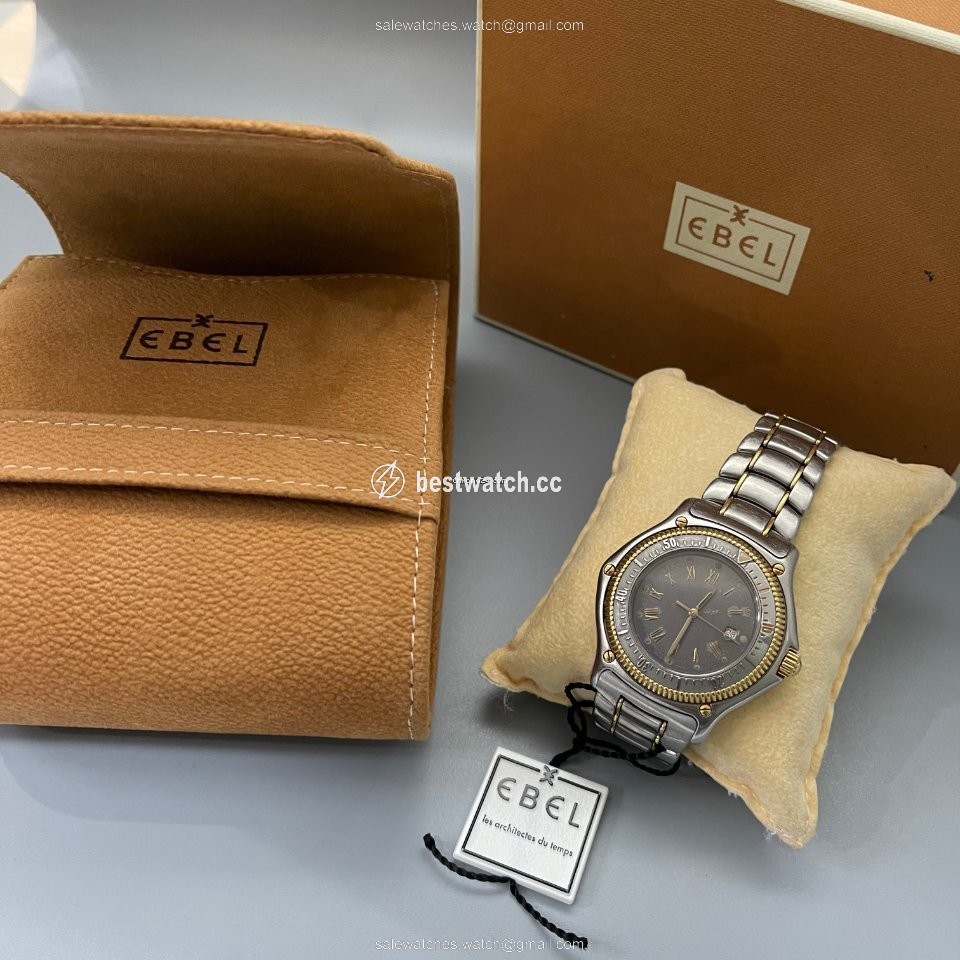 IMG_9085 Ebel Discovery Mens watch Unisex Gold Steel 183913 Replica 2