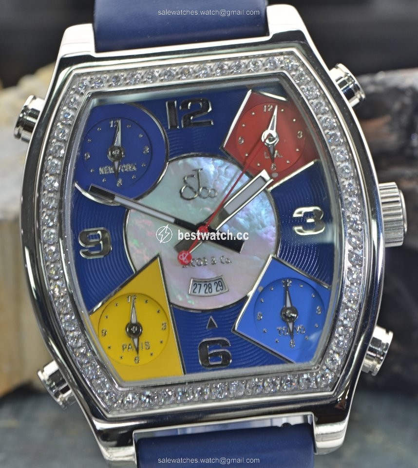 IMG_9085 Jacob & Co. Five Time Zone Mens watch Unisex Quartz Steel JC-13D Replica 2