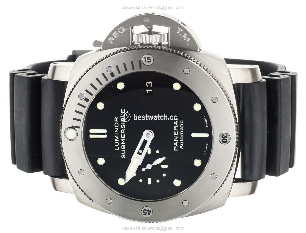 IMG_9085 Panerai Luminor Submersible 1950 3 Days Automatic Mens watch Unisex Automatic Titanium PAM305 Replica 2
