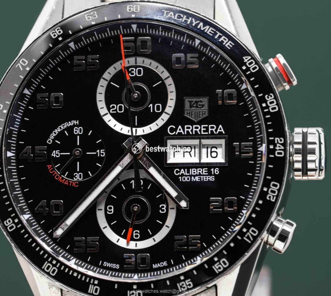 IMG_9085 TAG Heuer Carrera Calibre 16 Mens watch Unisex Automatic Steel CV2A1R.BA0799 Replica 2