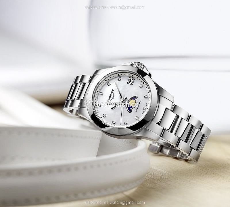 IMG_9085 Longines Conquest Womens watch Quartz Steel L3.380.4.87.6 Replica 2