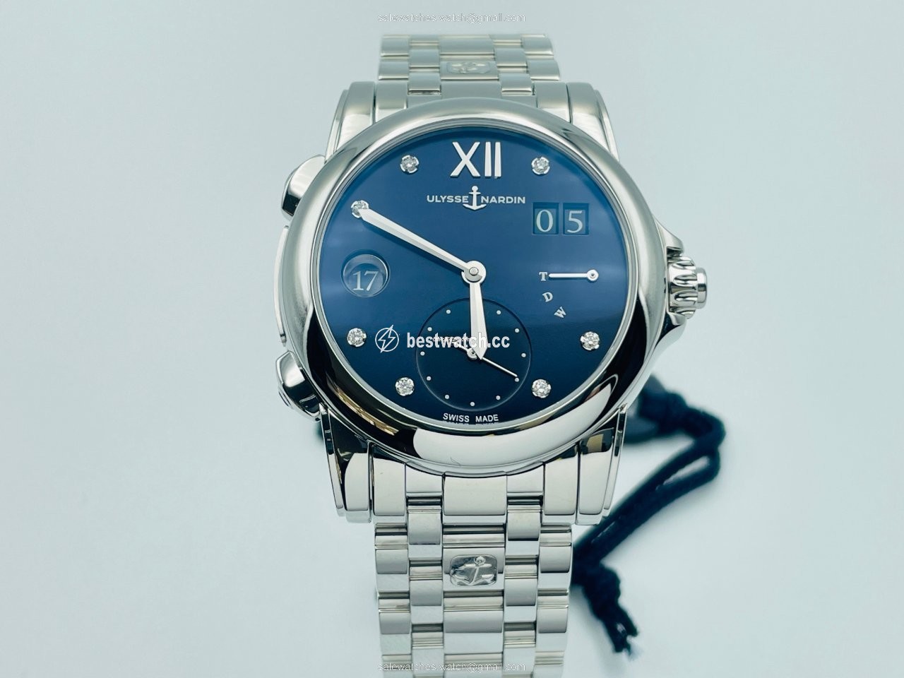 IMG_9085 Ulysse Nardin Dual Time Womens watch Automatic Steel 3243-222 Replica 2