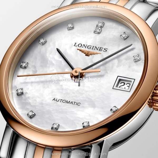IMG_9085 Longines Elegant Womens watch Automatic Gold Steel L4.309.5.87.7 Replica 2