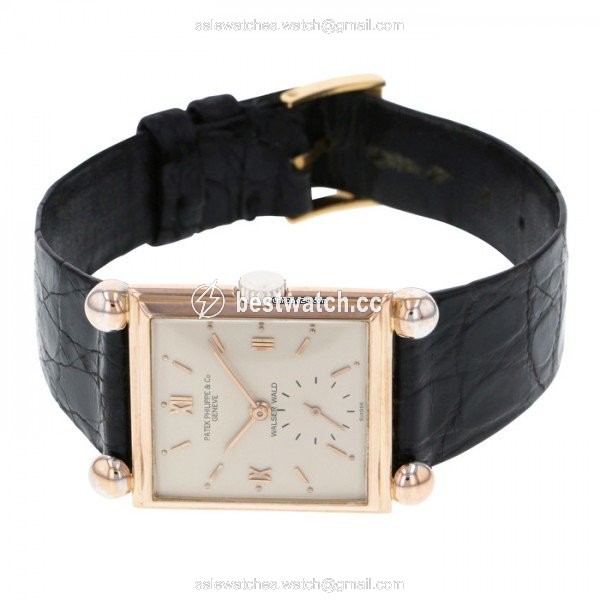 Patek Philippe Manual winding Rose gold 1458 Replica 2