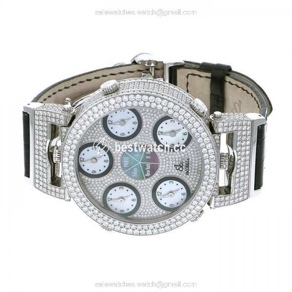 IMG_9085 Jacob & Co. Quartz Steel JC-63BK Replica 2