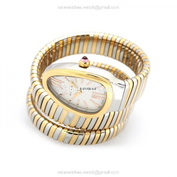 IMG_9085 Bulgari Serpenti Quartz Gold Steel SP35C6SPG.2T Replica 2