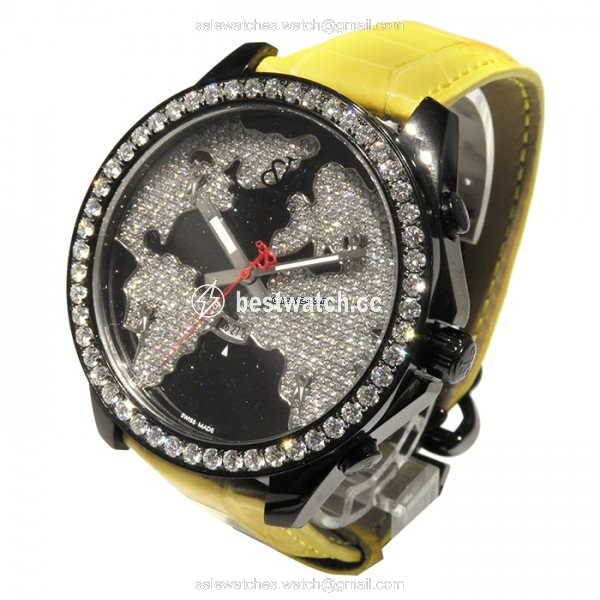 IMG_9085 Jacob & Co. Five Time Zone Quartz Steel JC-47STBD Replica 2