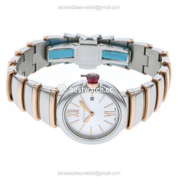 IMG_9085 Bulgari Lucea Quartz Gold Steel LU28C6SSPGD Replica 2