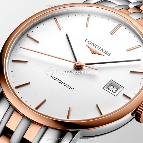 IMG_9085 Longines Elegant Mens watch Unisex Automatic Gold Steel L4.810.5.12.7 Replica 2