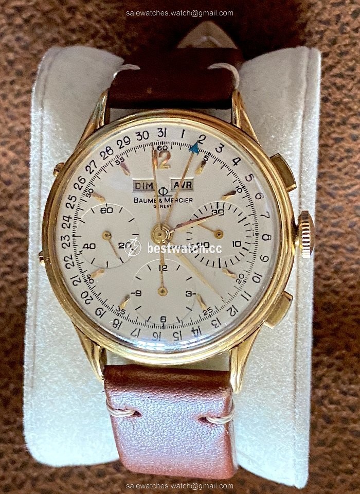 Baume & Mercier Mens watch Unisex Manual winding Yellow gold 3902 Replica 2