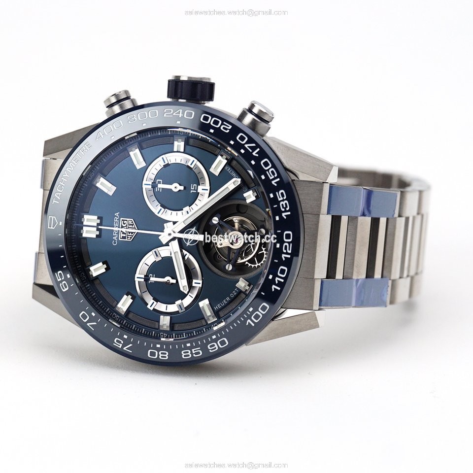 TAG Heuer Carrera Heuer-02T Mens watch Unisex Automatic Titanium CAR5A8C.BF0707 Replica 2