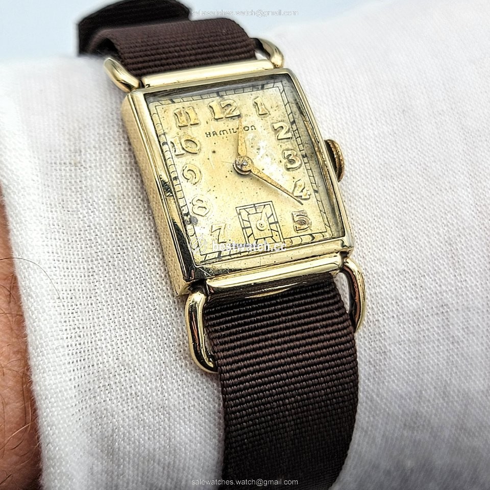 IMG_9085 Hamilton Mens watch Unisex Manual winding Gold Steel Hamilton Grade 980 Replica 2