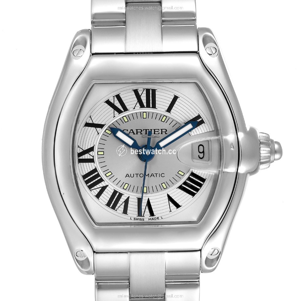 Cartier Roadster Mens watch Unisex Automatic Steel W62000V3 Replica 2