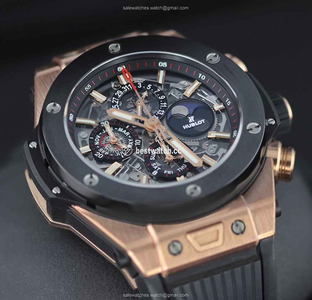 IMG_9085 Hublot Big Bang Unico Mens watch Unisex Automatic Rose gold 406.OM.0180.RX Replica 2