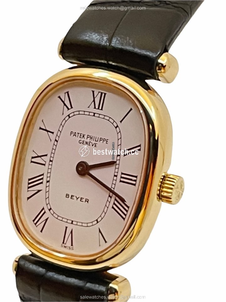 IMG_9085 Patek Philippe Golden Ellipse Womens watch Manual winding Yellow gold 4464 Replica 2