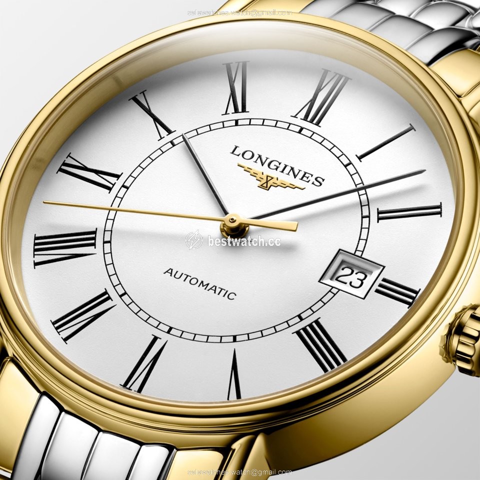 IMG_9085 Longines Presence Mens watch Unisex Automatic Gold Steel L4.922.2.11.7 Replica 2
